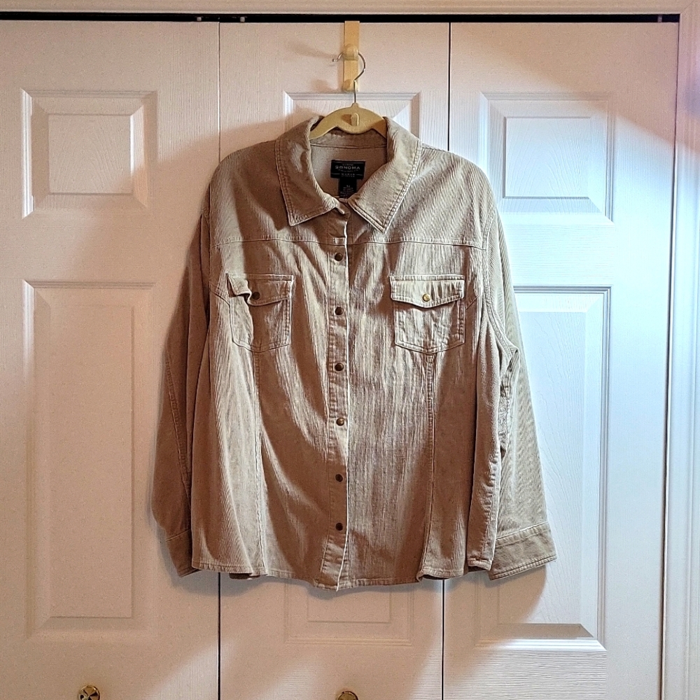 Structured Coduroy Jacket - image 1